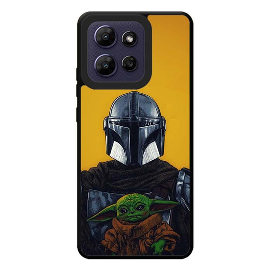 The Mandalorian Boba Fett and Baby Yoda Art Motorola Moto G Play 2026 Case