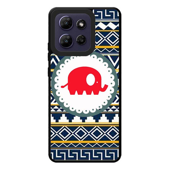 Cute Red Elephant Aztec Motorola Moto G Play 2026 Case