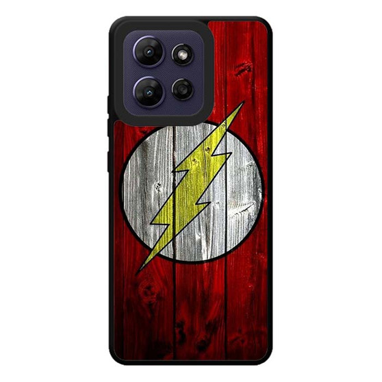Flash Logo Wood Motorola Moto G Play 2026 Case
