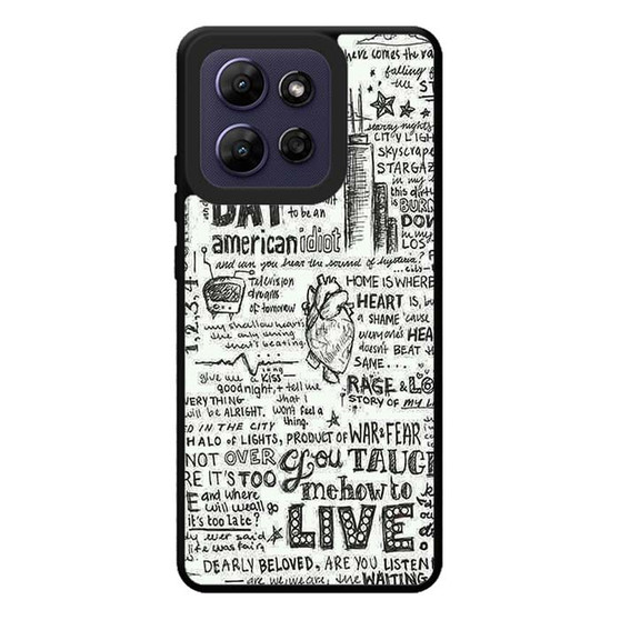 Green Day Lyrics Motorola Moto G Play 2026 Case