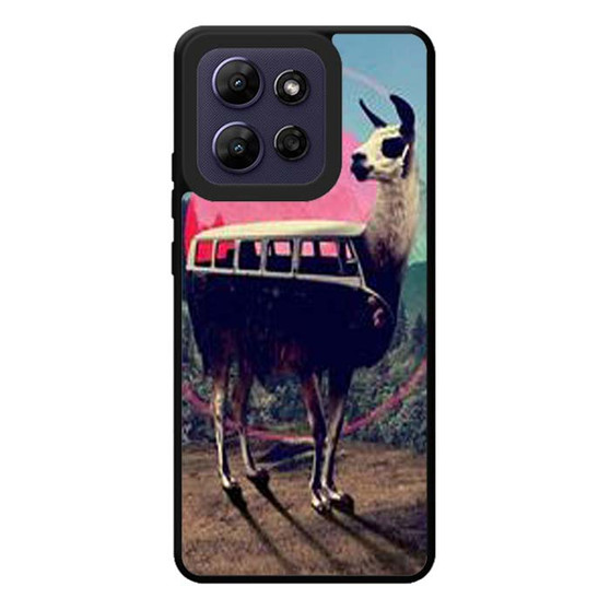 llama retro bus Motorola Moto G Play 2026 Case