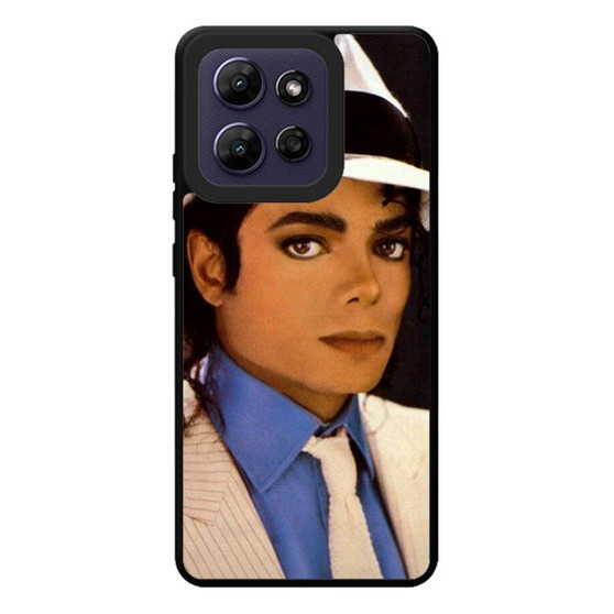 Michael Jackson in White Motorola Moto G Play 2026 Case