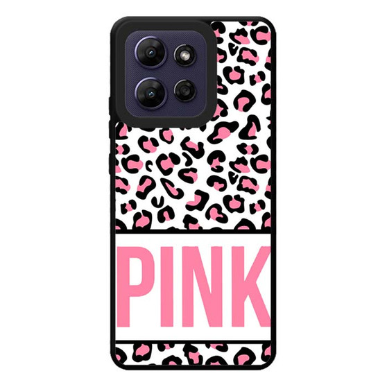 Pink Custom Leopard Motorola Moto G Play 2026 Case