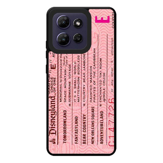 pink disneyland ticket Motorola Moto G Play 2026 Case