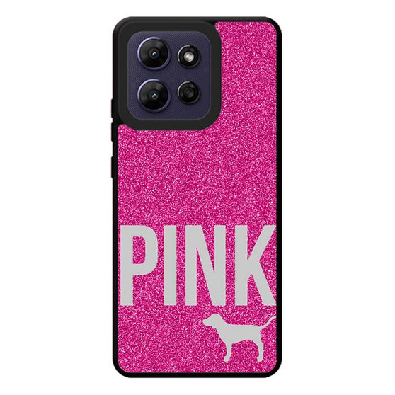 Pink Glitter Original Victoria's Secret Motorola Moto G Play 2026 Case