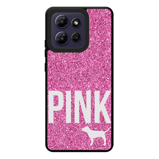 Pink Glitter Victoria's Secret Motorola Moto G Play 2026 Case