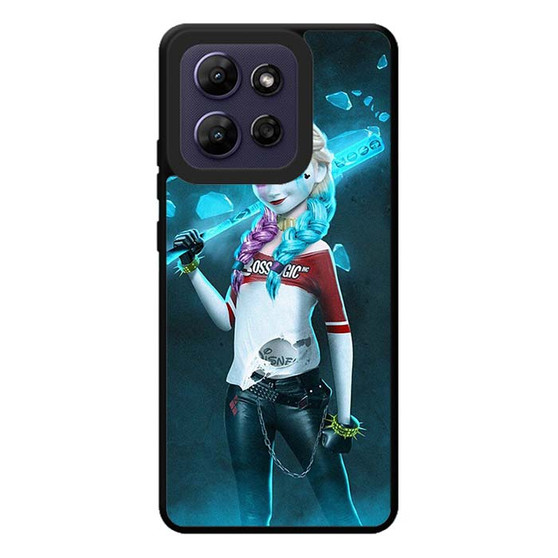 Princess Elsa With Harley Quinn Dress Motorola Moto G Play 2026 Case