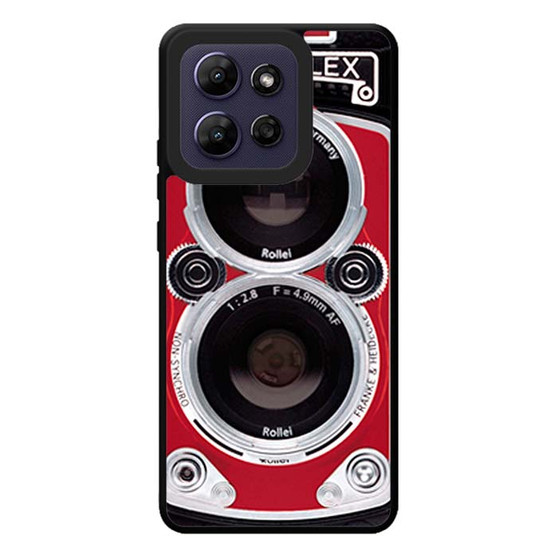 Red Rolleiflex Dual lens Motorola Moto G Play 2026 Case