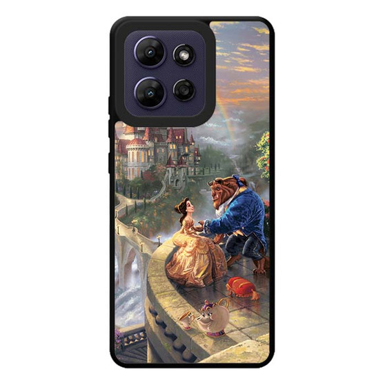 romantic beauty and the beast in their castle Motorola Moto G Play 2026 Case