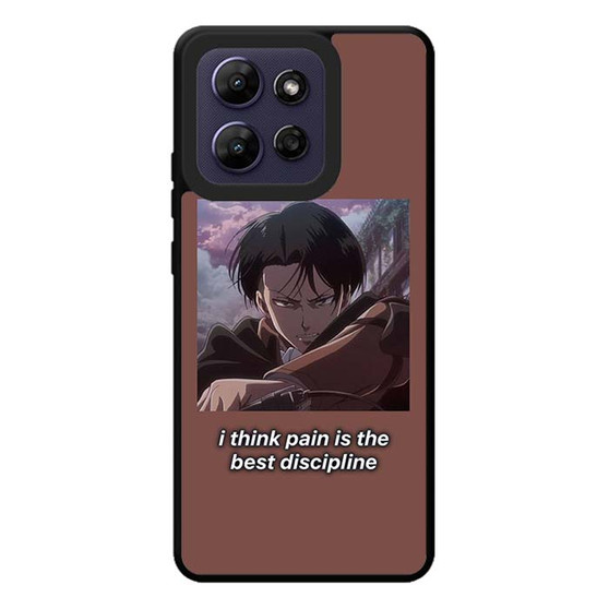 Attack on Titan Levi Quotes Motorola Moto G Play 2026 Case