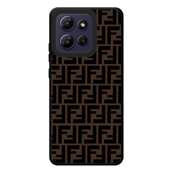 Fendi Brown Logo Art Motorola Moto G Play 2026 Case