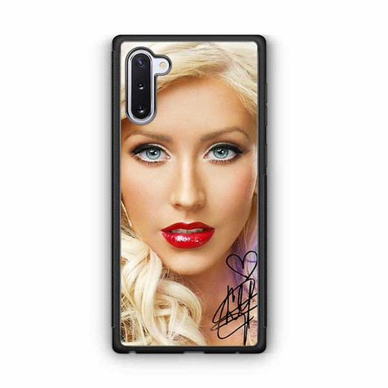 Christina Aguilera Red Lips Samsung Galaxy Note 10 Case