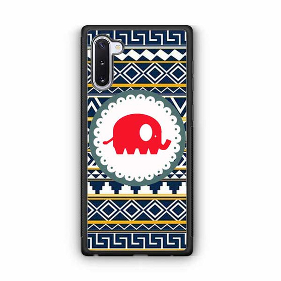 Cute Red Elephant Aztec Samsung Galaxy Note 10 Case