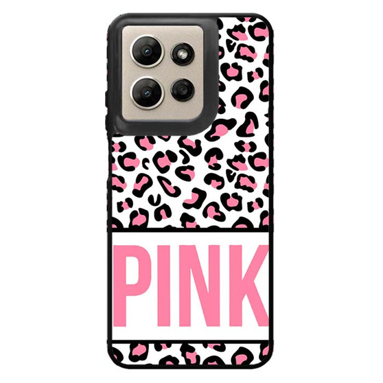 Pink Custom Leopard Motorola Moto G Power 2026 Case