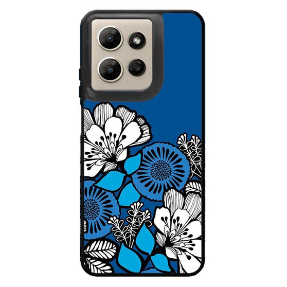 Blue Flora Motif Motorola Moto G Power 2026 Case