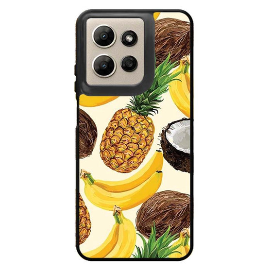 Pineapple Banana Coconut art Motorola Moto G Power 2026 Case