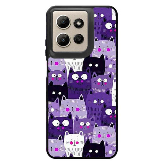 Purple Cat Collage Motorola Moto G Power 2026 Case