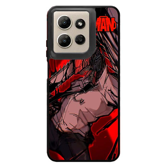 Denji Devil Mode in Red Motorola Moto G Power 2026 Case