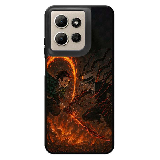 Demon Slayer Tanjiro vs Muzan Motorola Moto G Power 2026 Case