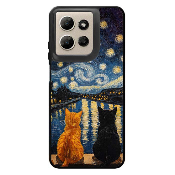 Two Cat Stary Night Motorola Moto G Power 2026 Case