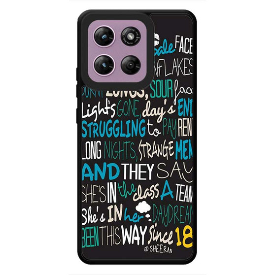 Ed Sheeran Quotes 3 Motorola Moto G Stylus 2026 Case