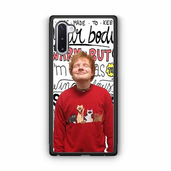 Ed Sheeran Lyrics Samsung Galaxy Note 10 Case