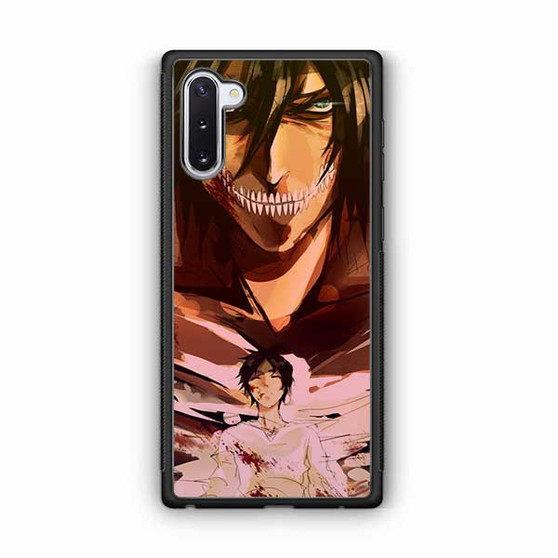 Eren Yeager Shingeki No Kyojin Samsung Galaxy Note 10 Case