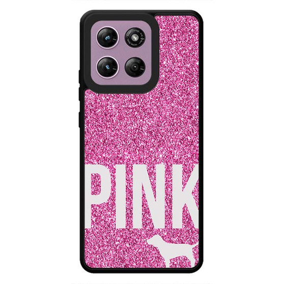 Pink Glitter Victoria's Secret Motorola Moto G Stylus 2026 Case