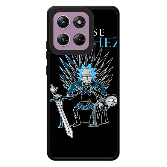 Rick And Morty In Iron Throne Motorola Moto G Stylus 2026 Case
