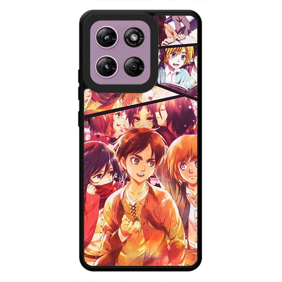 Attack on Titan Eren Mikasa & Armin Motorola Moto G Stylus 2026 Case