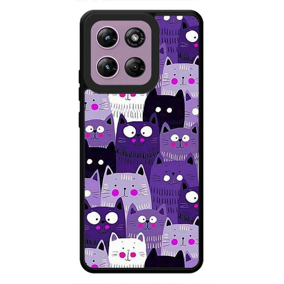 Purple Cat Collage Motorola Moto G Stylus 2026 Case