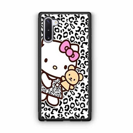 hello kitty leopard background Samsung Galaxy Note 10 Case