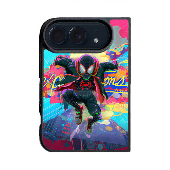 Spiderman Across the Spider Verse Miles Morales in Gravity iPhone Duo Case