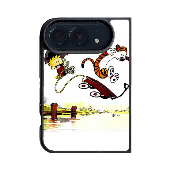 Calvin and Hobbes Playing Together iPhone Duo Case