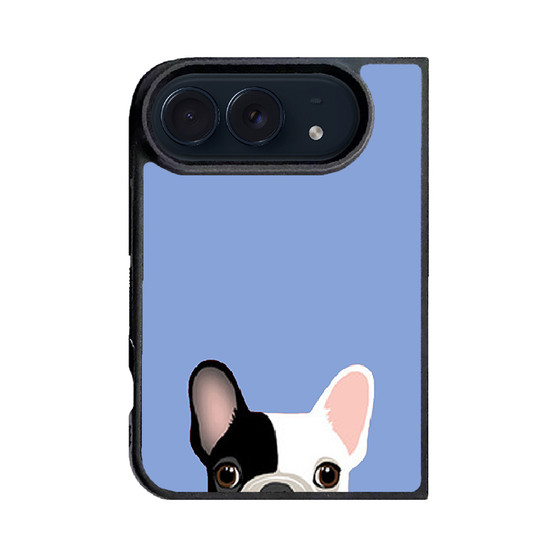 Cute French Bulldog Light Blue iPhone Duo Case