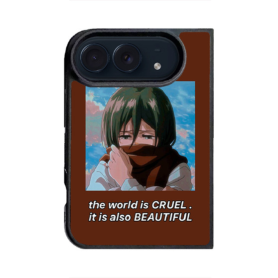 Attack On Titan Mikasa Quotes 1 iPhone Duo Case