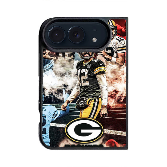 Green Bay Packers Aaron Rodgers Collage iPhone Duo Case