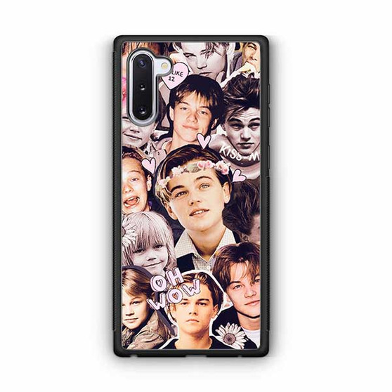 Lenardo Di Caprio Young Collage Samsung Galaxy Note 10 Case