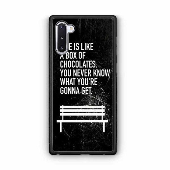 Quotes from Forestgump Samsung Galaxy Note 10 Case