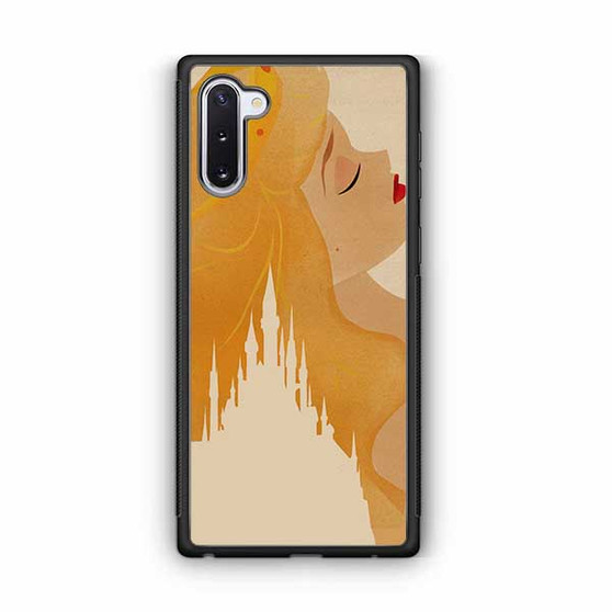 sleeping beauty and her castle Samsung Galaxy Note 10 Case