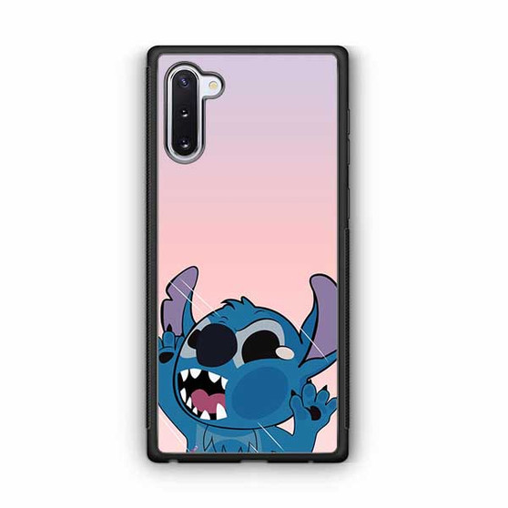 Stitch Funny Hitting Glass Samsung Galaxy Note 10 Case