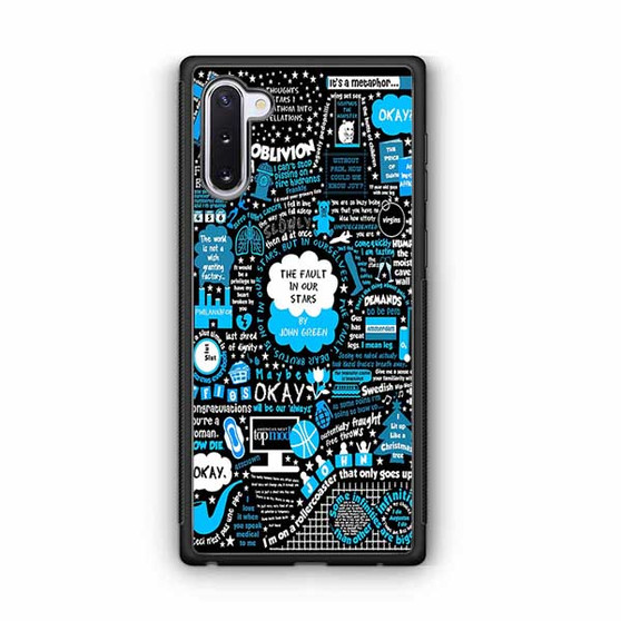 The fault in our stars collage Samsung Galaxy Note 10 Case
