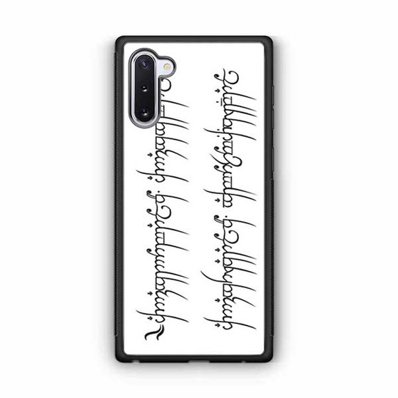 The Lord Of the Rings quotes Samsung Galaxy Note 10 Case