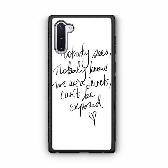 Zara Larsson Lyric Samsung Galaxy Note 10 Case