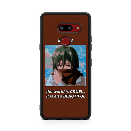 Attack On Titan Mikasa Quotes 1 LG G8 ThinQ Case