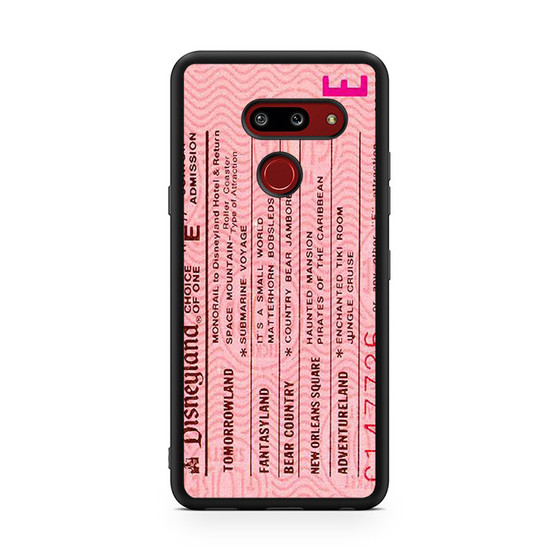 pink disneyland ticket LG G8 ThinQ Case