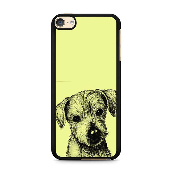 cute puppy sketch iPod Touch 6 Case