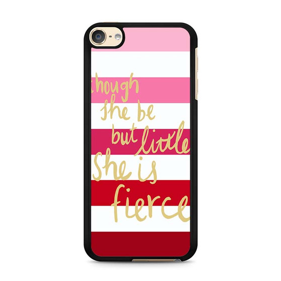 pink strip quotes iPod Touch 6 Case