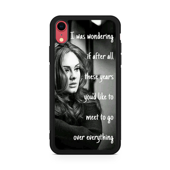 Adele Lyrics iPhone XR Case