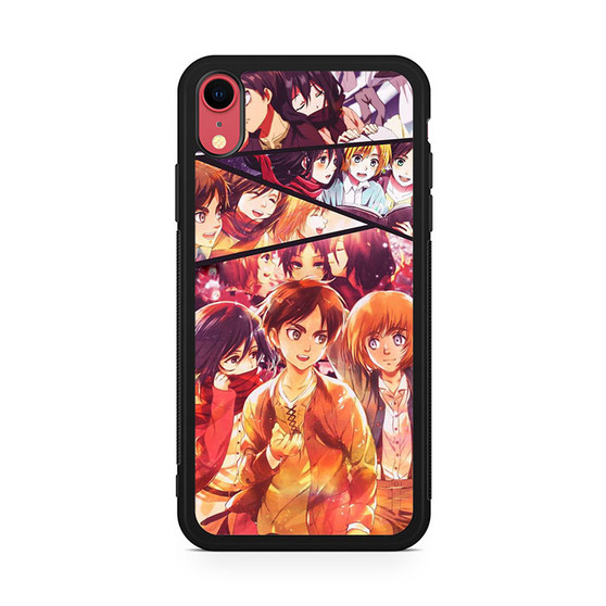 Attack on Titan Eren Mikasa & Armin iPhone XR Case